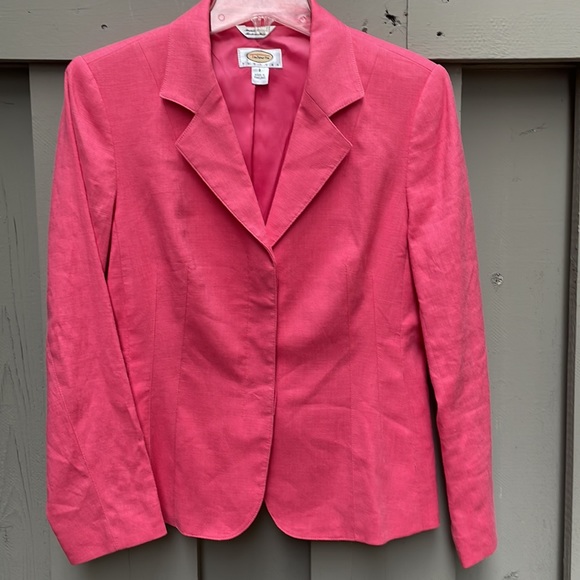 Talbots Pink Coral Spring Blazer Sz Petite 6 - Picture 11 of 11